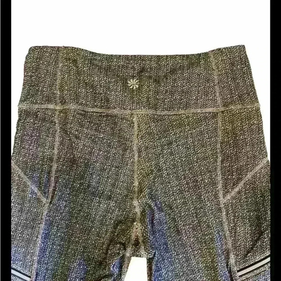 Athleta Capri leggings Grey Size Small with zippers - Picture 4 of 4